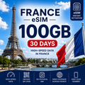 France eSIM - 100 -GB -30 Days