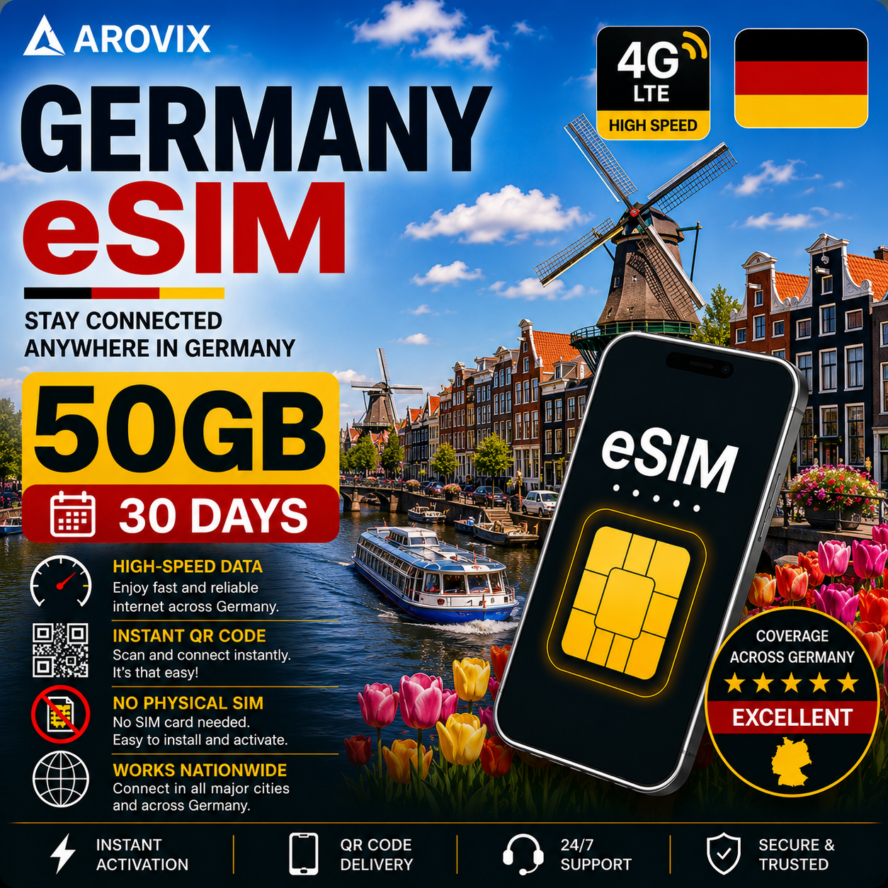 Germany eSIM - 50GB - 30 Days