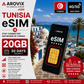 Tunisia eSIM 20GB – 30 Days