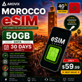 Morocco eSIM 50GB – 30 Days