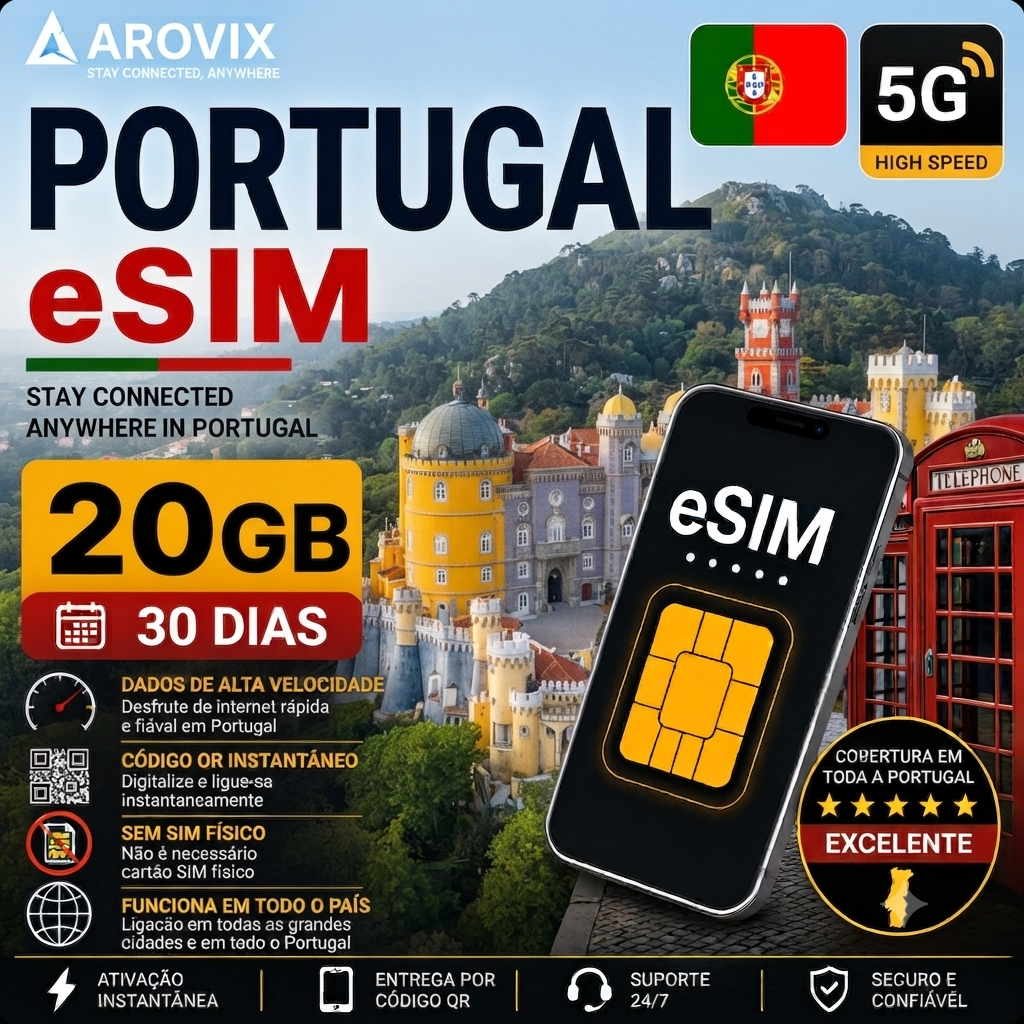 Portugal eSIM - 20GB - 30 Days