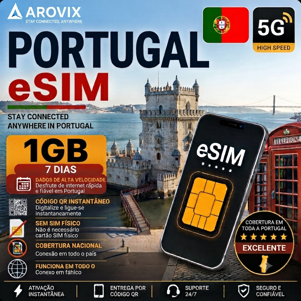 Portugal eSIM - 1GB - 7 Days