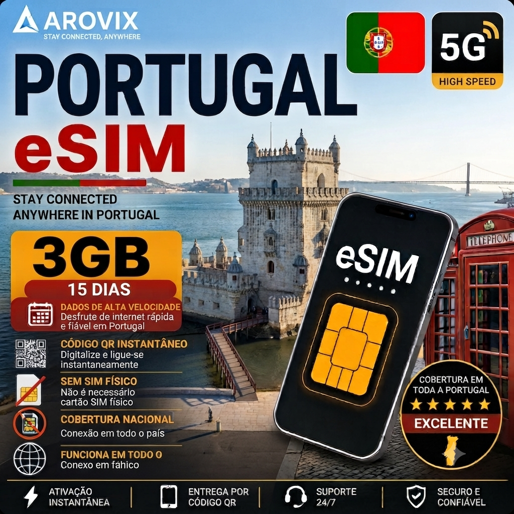 Portugal eSIM - 3GB - 15 Days