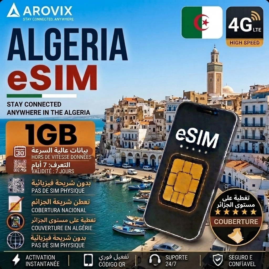 Algeria eSIM 1GB – 7 Days