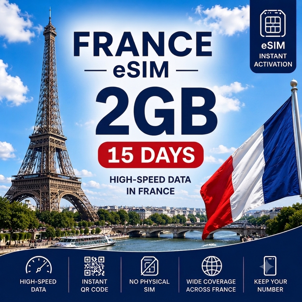France eSIM - 2GB - 15 Days