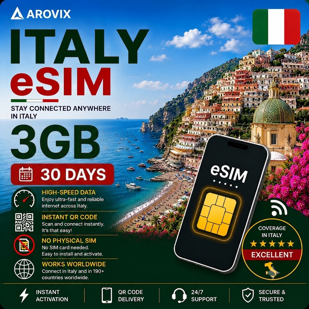 Italy eSIM - 3GB - 30 Days