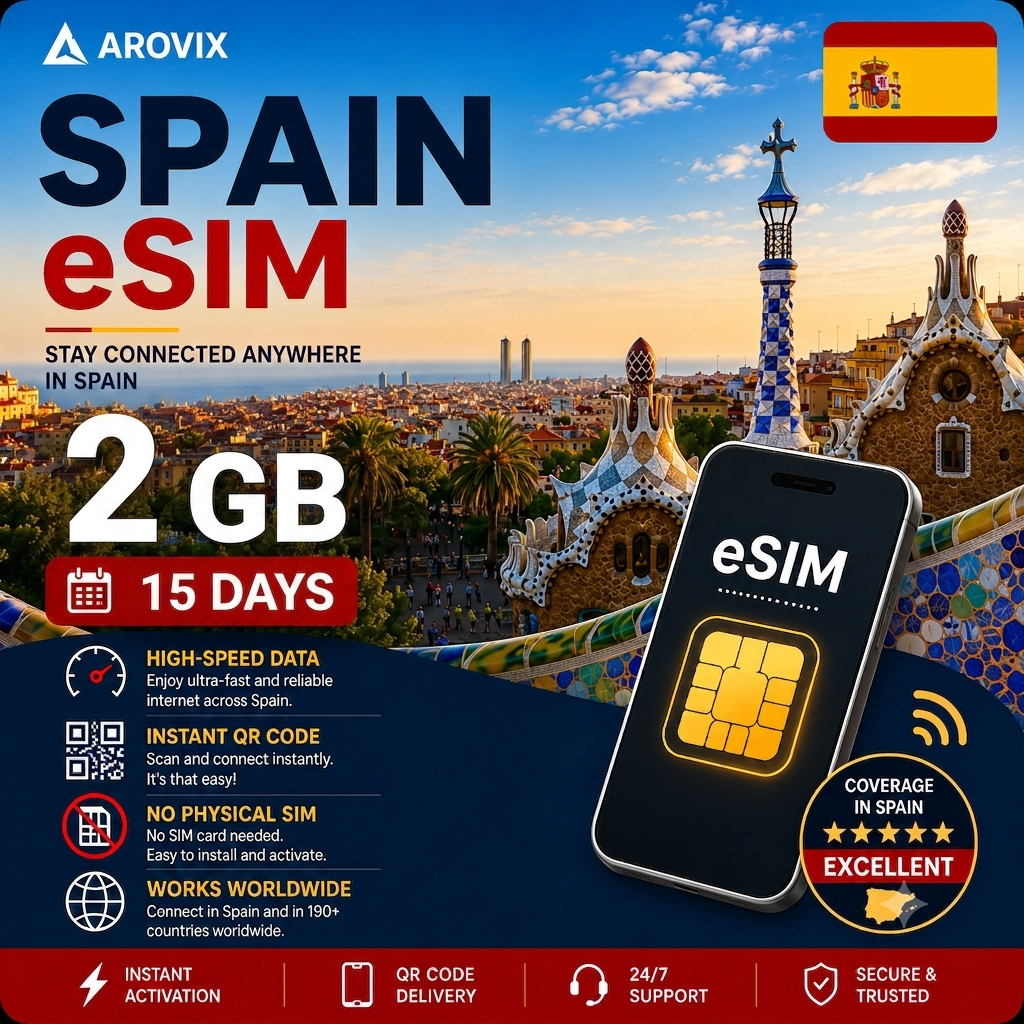 Spain eSIM - 2GB -15 Days