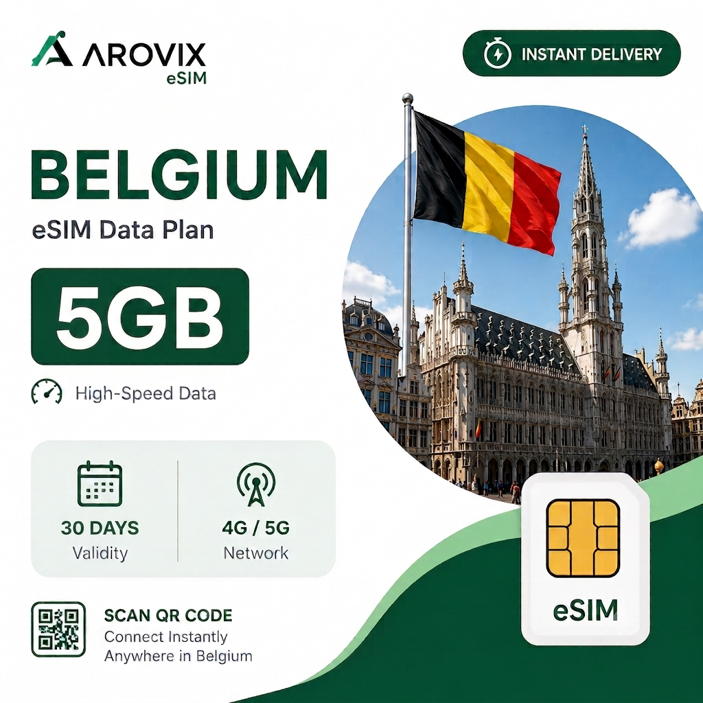 Belgium eSIM 5GB – 30 Days