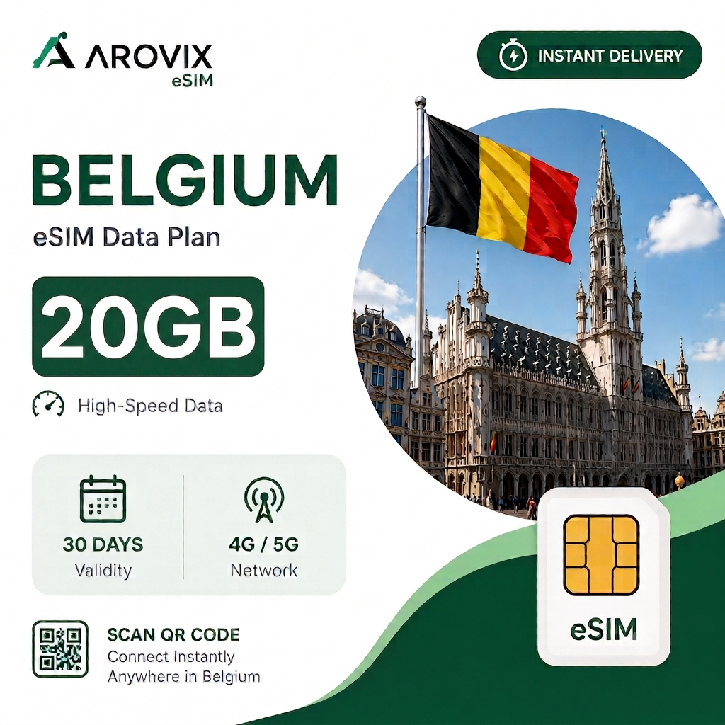Belgium eSIM 20GB – 30 Days